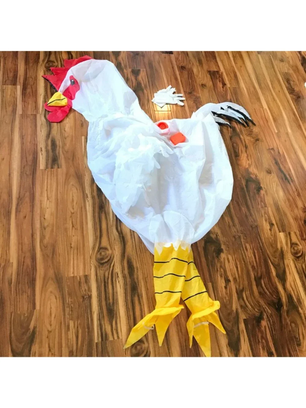 Kids chicken funny inflatable costume 6-10 years S